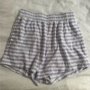 Daily Drills Striped Cotton Shorts - wink + white XS/S